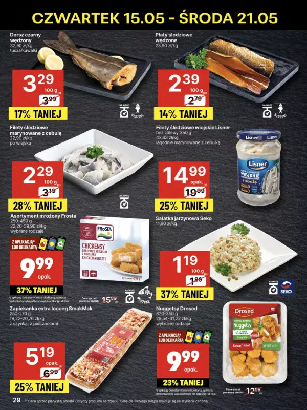 Delikatesy Centrum - gazetka promocyjna Gazetka  do środy 21.05 - strona 29