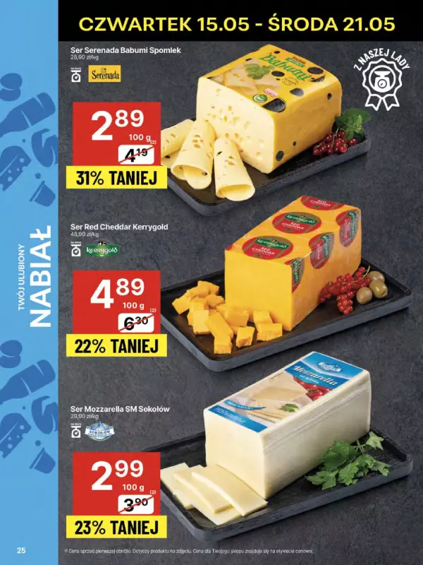 Delikatesy Centrum - gazetka promocyjna Gazetka  do środy 21.05 - strona 25