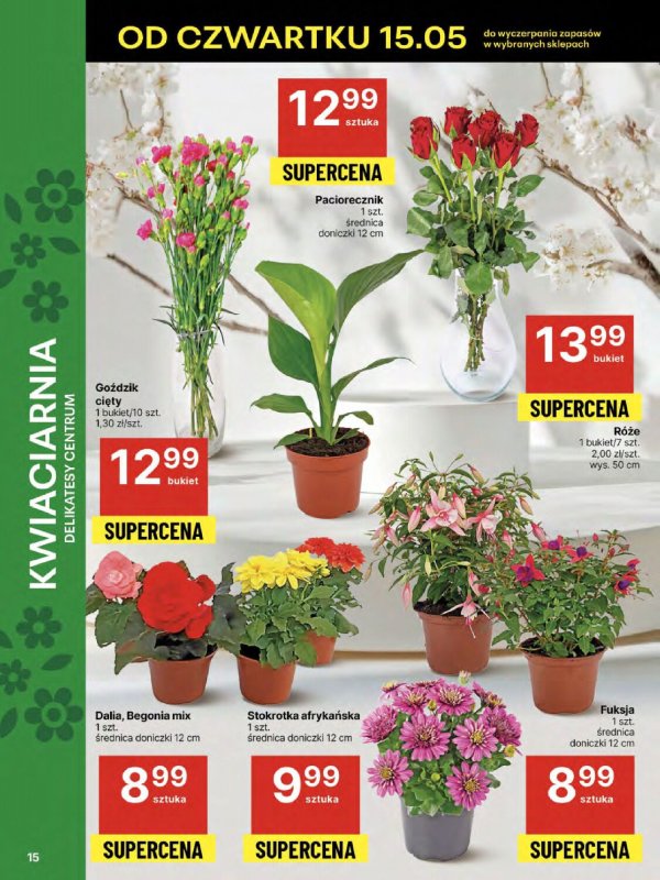 Delikatesy Centrum - gazetka promocyjna Gazetka  do środy 21.05 - strona 15