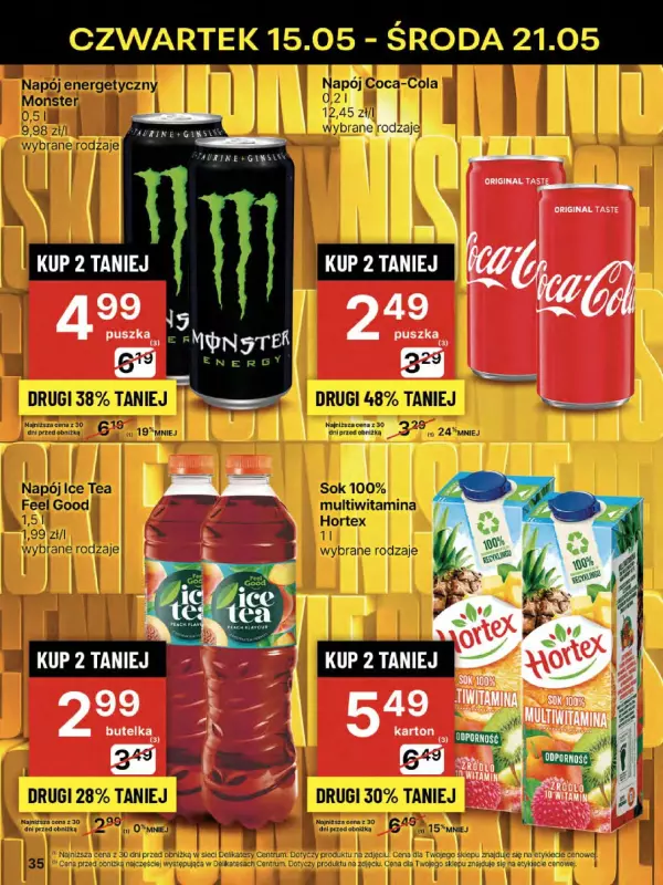 Delikatesy Centrum - gazetka promocyjna Gazetka  do środy 21.05 - strona 35