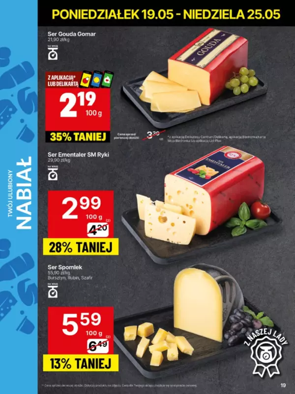 Delikatesy Centrum - gazetka promocyjna Gazetka  do niedzieli 25.05 - strona 19