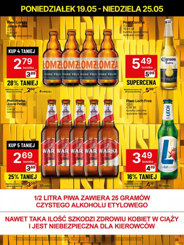 Delikatesy Centrum - gazetka promocyjna Gazetka  do niedzieli 25.05 - strona 33