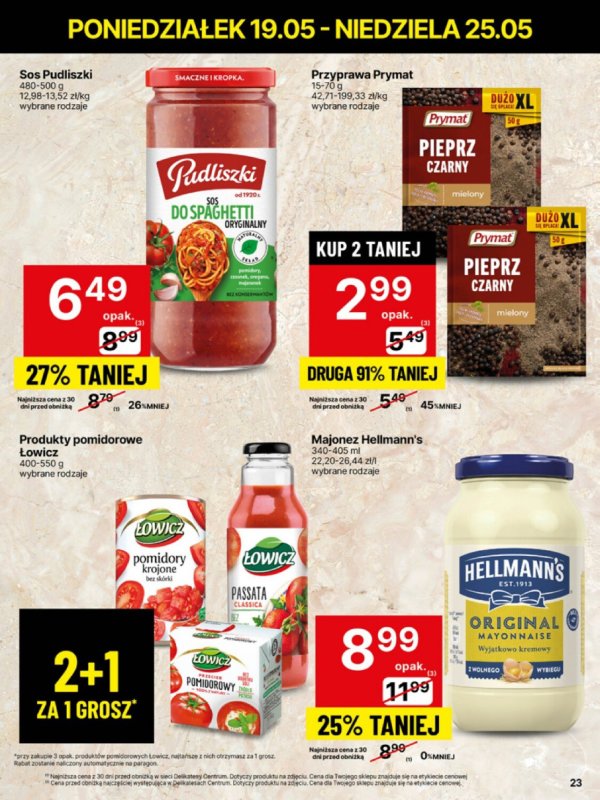 Delikatesy Centrum - gazetka promocyjna Gazetka  do niedzieli 25.05 - strona 23