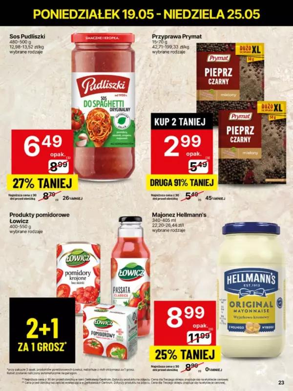 Delikatesy Centrum - gazetka promocyjna Gazetka  do niedzieli 25.05 - strona 23