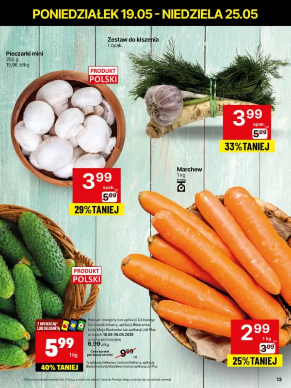 Delikatesy Centrum - gazetka promocyjna Gazetka  do niedzieli 25.05 - strona 13