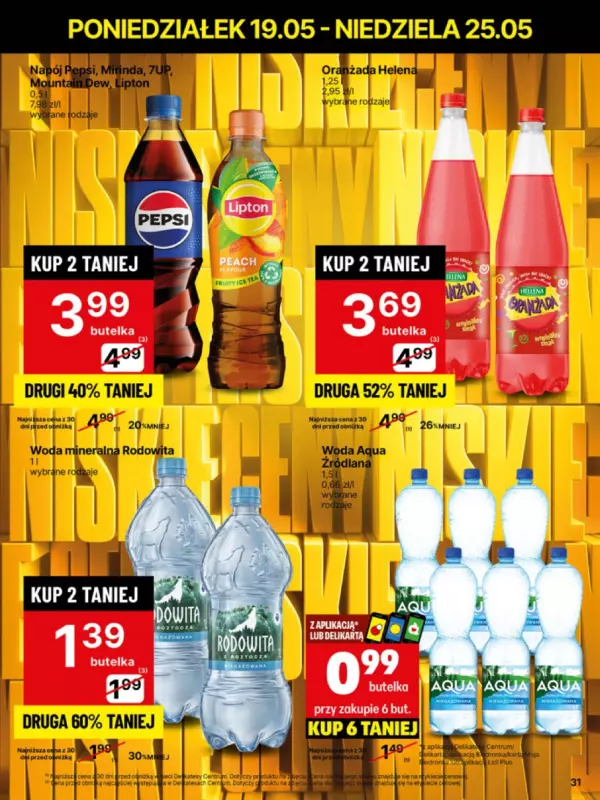 Delikatesy Centrum - gazetka promocyjna Gazetka  do niedzieli 25.05 - strona 31