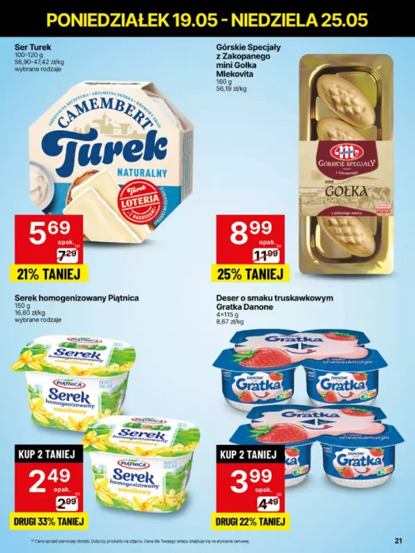 Delikatesy Centrum - gazetka promocyjna Gazetka  do niedzieli 25.05 - strona 21