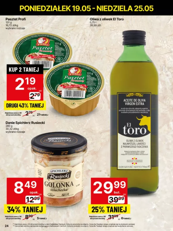 Delikatesy Centrum - gazetka promocyjna Gazetka  do niedzieli 25.05 - strona 24