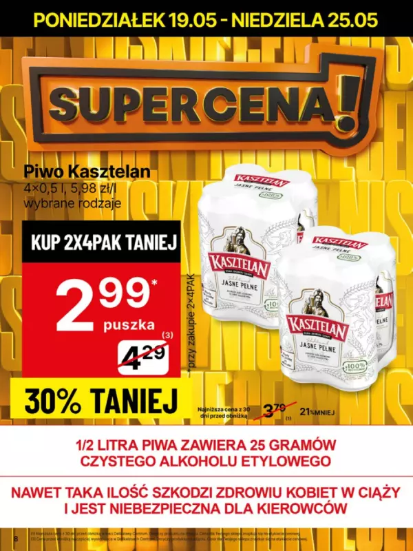 Delikatesy Centrum - gazetka promocyjna Gazetka  do niedzieli 25.05 - strona 8