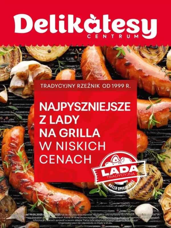 Delikatesy Centrum - gazetka promocyjna Gazetka Lada na Grilla  