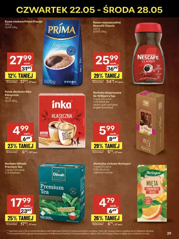Delikatesy Centrum - gazetka promocyjna Gazetka  do środy 28.05 - strona 29
