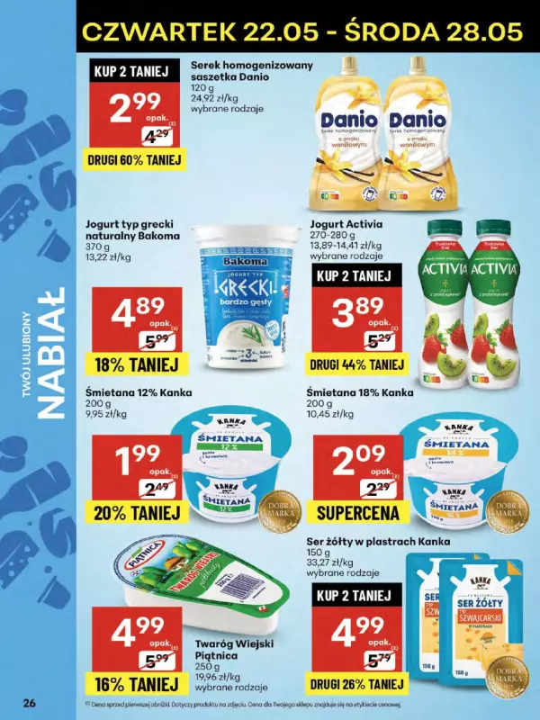 Delikatesy Centrum - gazetka promocyjna Gazetka  do środy 28.05 - strona 26