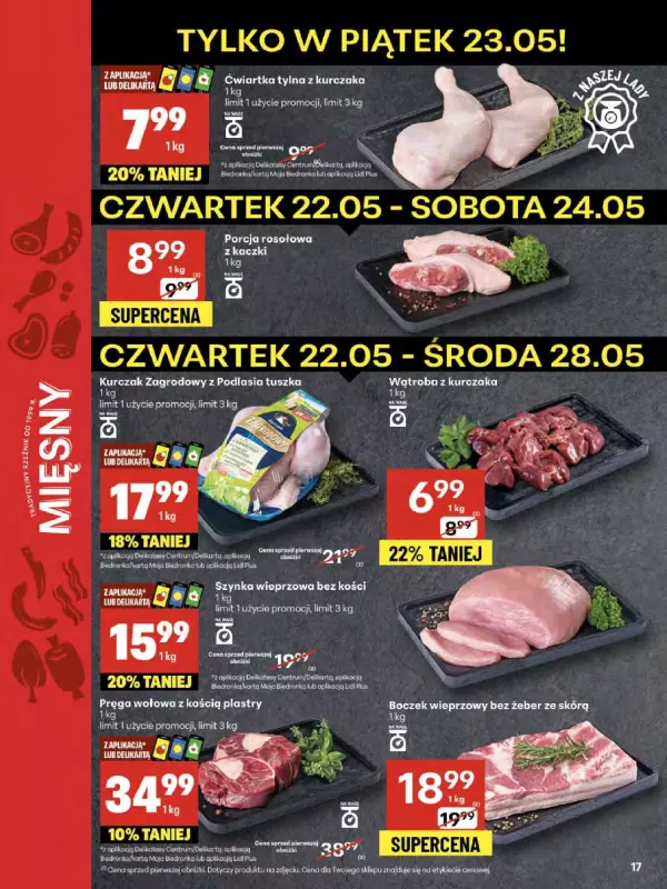 Delikatesy Centrum - gazetka promocyjna Gazetka od czwartku 22.05 do środy 28.05 - strona 17