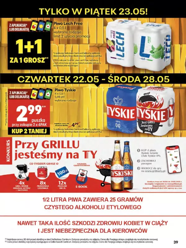 Delikatesy Centrum - gazetka promocyjna Gazetka od czwartku 22.05 do środy 28.05 - strona 39