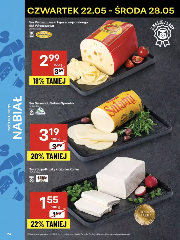 Delikatesy Centrum - gazetka promocyjna Gazetka od czwartku 22.05 do środy 28.05 - strona 24