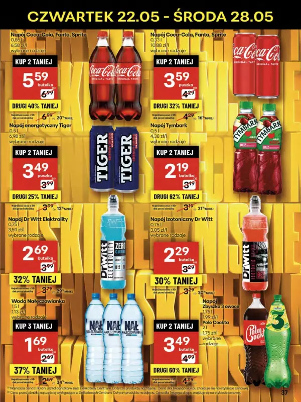 Delikatesy Centrum - gazetka promocyjna Gazetka od czwartku 22.05 do środy 28.05 - strona 37