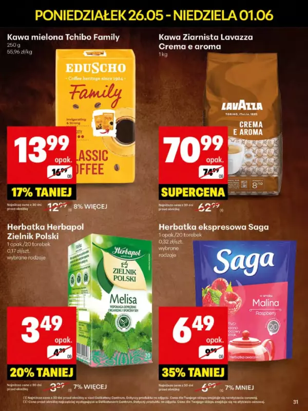 Delikatesy Centrum - gazetka promocyjna Gazetka od poniedziałku 26.05 do niedzieli 01.06 - strona 31