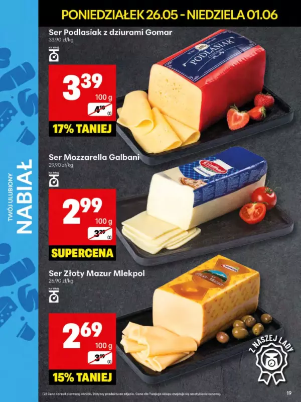 Delikatesy Centrum - gazetka promocyjna Gazetka od poniedziałku 26.05 do niedzieli 01.06 - strona 19