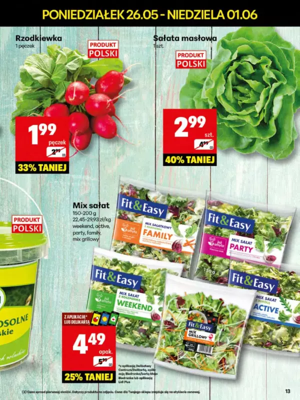 Delikatesy Centrum - gazetka promocyjna Gazetka od poniedziałku 26.05 do niedzieli 01.06 - strona 13