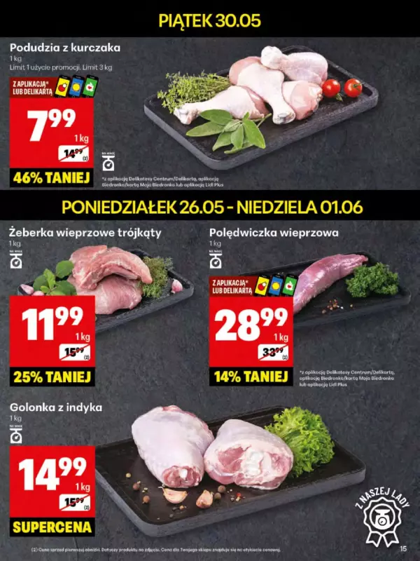 Delikatesy Centrum - gazetka promocyjna Gazetka od poniedziałku 26.05 do niedzieli 01.06 - strona 15