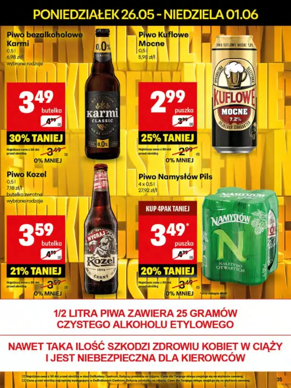 Delikatesy Centrum - gazetka promocyjna Gazetka od poniedziałku 26.05 do niedzieli 01.06 - strona 35