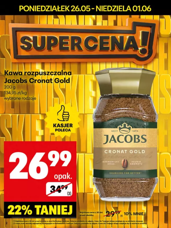 Delikatesy Centrum - gazetka promocyjna Gazetka od poniedziałku 26.05 do niedzieli 01.06 - strona 2