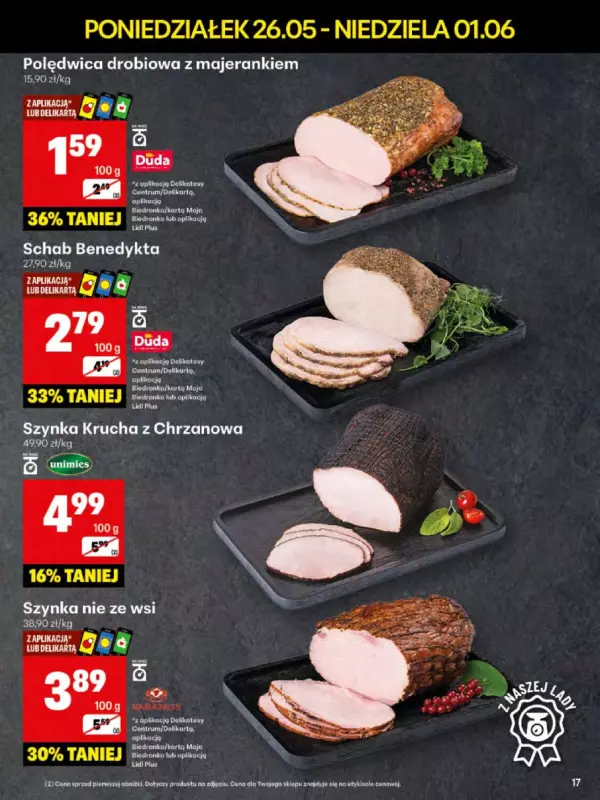 Delikatesy Centrum - gazetka promocyjna Gazetka od poniedziałku 26.05 do niedzieli 01.06 - strona 17