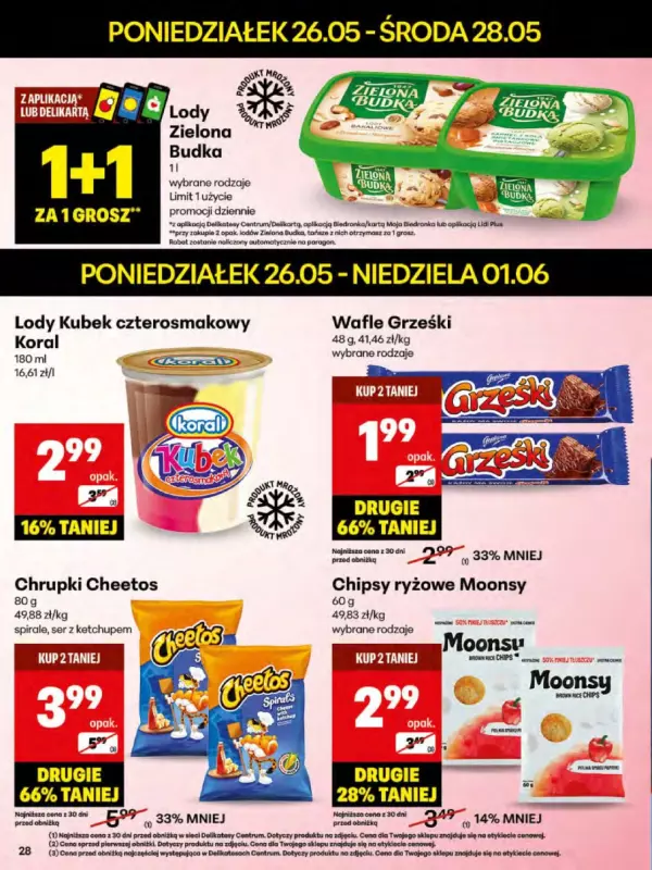 Delikatesy Centrum - gazetka promocyjna Gazetka od poniedziałku 26.05 do niedzieli 01.06 - strona 28
