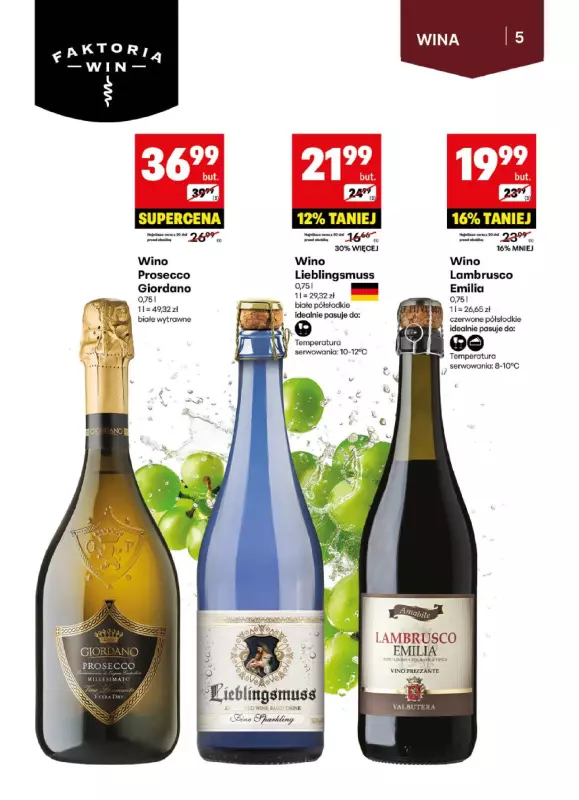 Delikatesy Centrum - gazetka promocyjna Gazetka alkoholowa od poniedziałku 26.05 do niedzieli 08.06 - strona 5