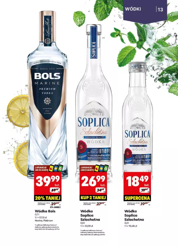 Delikatesy Centrum - gazetka promocyjna Gazetka alkoholowa od poniedziałku 26.05 do niedzieli 08.06 - strona 13
