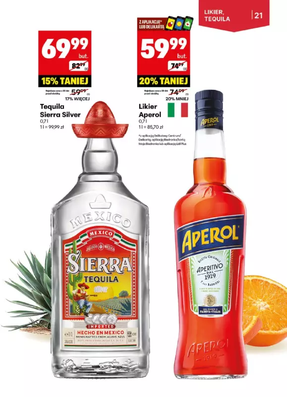 Delikatesy Centrum - gazetka promocyjna Gazetka alkoholowa od poniedziałku 26.05 do niedzieli 08.06 - strona 21