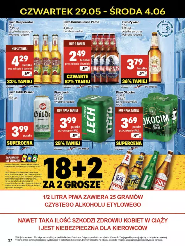 Delikatesy Centrum - gazetka promocyjna Gazetka  do środy 04.06 - strona 37