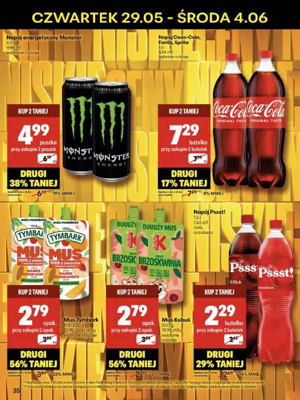 Delikatesy Centrum - gazetka promocyjna Gazetka  do środy 04.06 - strona 35