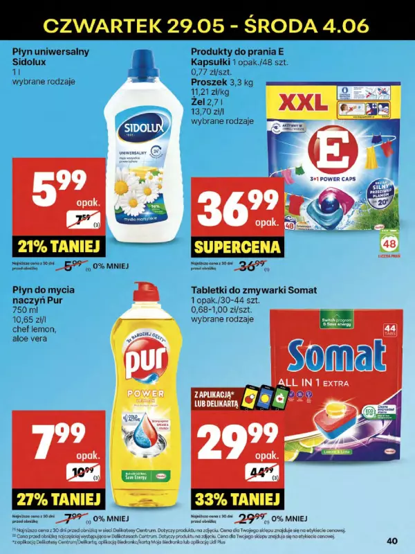 Delikatesy Centrum - gazetka promocyjna Gazetka  do środy 04.06 - strona 40