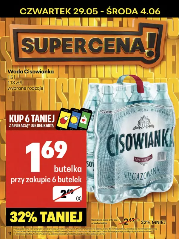 Delikatesy Centrum - gazetka promocyjna Gazetka  do środy 04.06 - strona 11