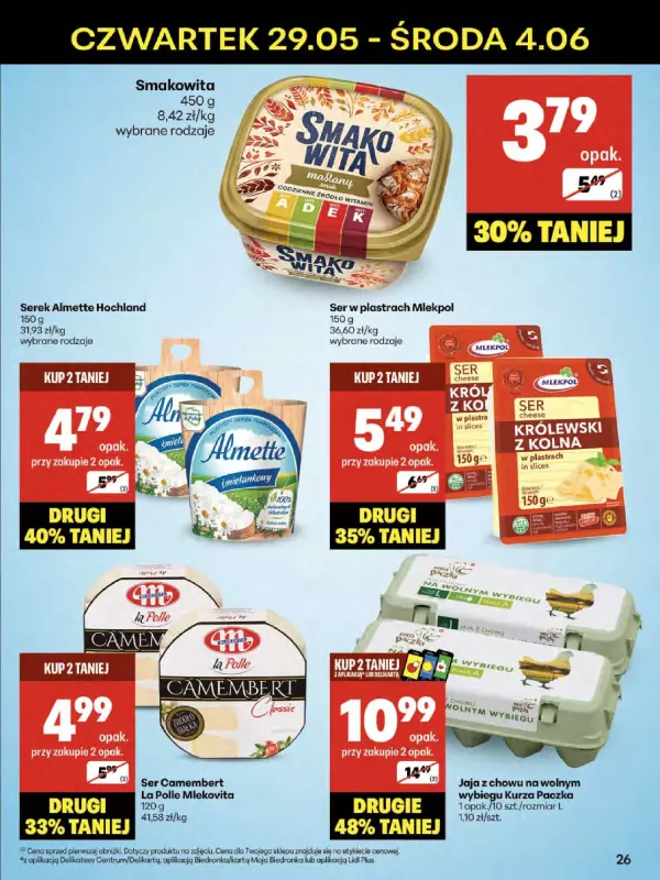 Delikatesy Centrum - gazetka promocyjna Gazetka  do środy 04.06 - strona 26