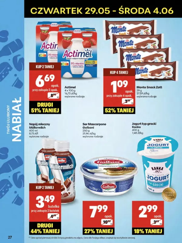 Delikatesy Centrum - gazetka promocyjna Gazetka  do środy 04.06 - strona 27