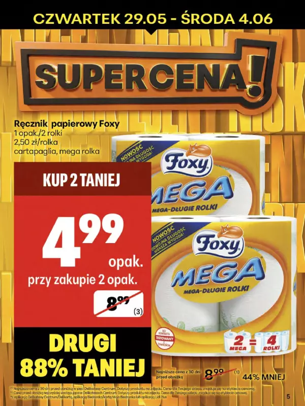 Delikatesy Centrum - gazetka promocyjna Gazetka  do środy 04.06 - strona 5