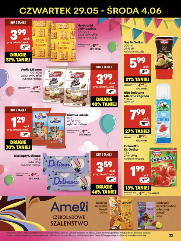 Delikatesy Centrum - gazetka promocyjna Gazetka  do środy 04.06 - strona 32