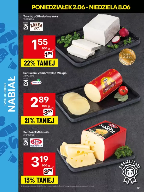 Delikatesy Centrum - gazetka promocyjna Gazetka  do niedzieli 08.06 - strona 19