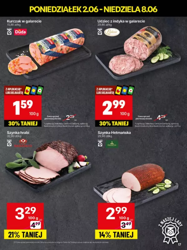Delikatesy Centrum - gazetka promocyjna Gazetka  do niedzieli 08.06 - strona 17