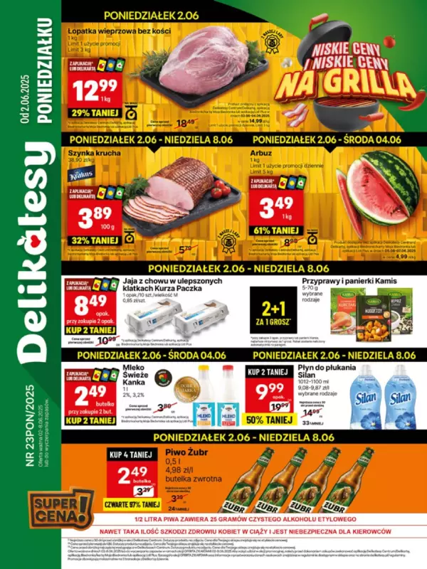 Delikatesy Centrum - gazetka promocyjna Gazetka  do niedzieli 08.06