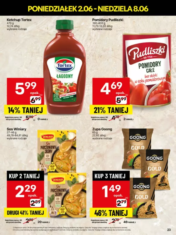 Delikatesy Centrum - gazetka promocyjna Gazetka  do niedzieli 08.06 - strona 23
