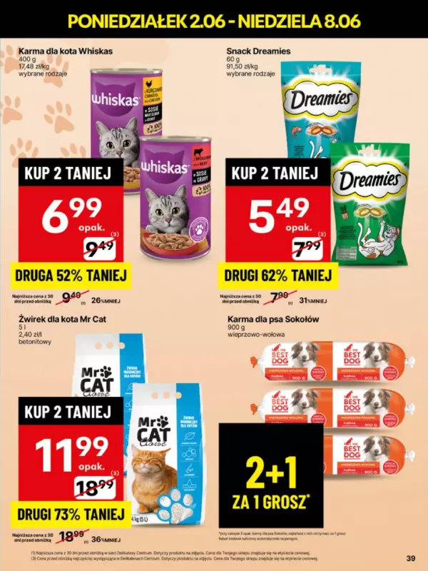 Delikatesy Centrum - gazetka promocyjna Gazetka  do niedzieli 08.06 - strona 39