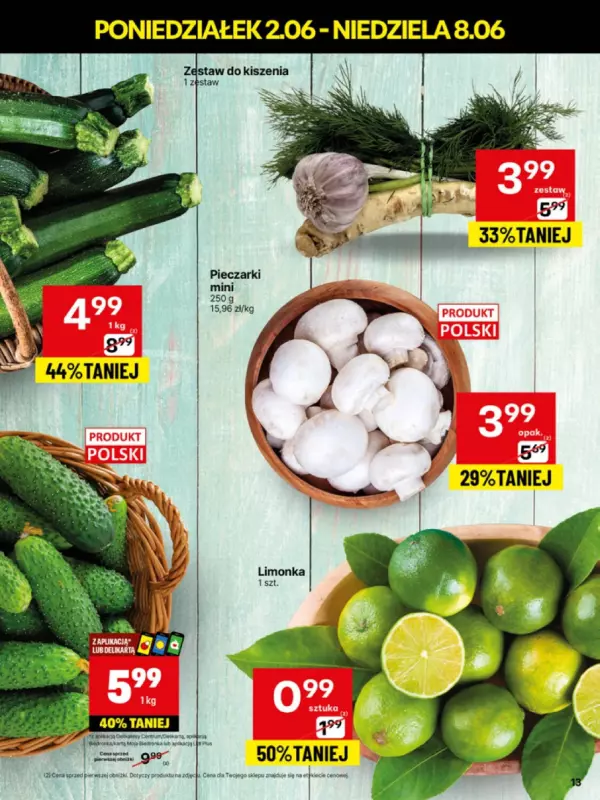 Delikatesy Centrum - gazetka promocyjna Gazetka  do niedzieli 08.06 - strona 13