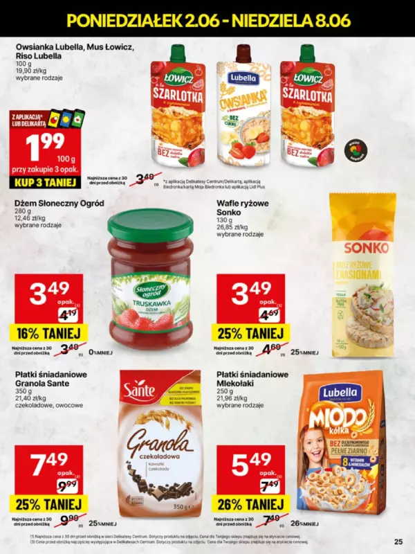 Delikatesy Centrum - gazetka promocyjna Gazetka  do niedzieli 08.06 - strona 25