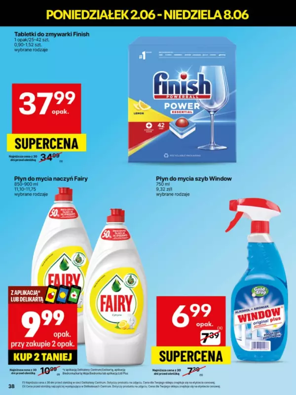 Delikatesy Centrum - gazetka promocyjna Gazetka  do niedzieli 08.06 - strona 38