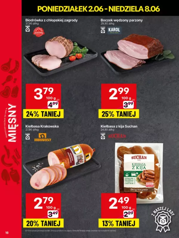 Delikatesy Centrum - gazetka promocyjna Gazetka  do niedzieli 08.06 - strona 16