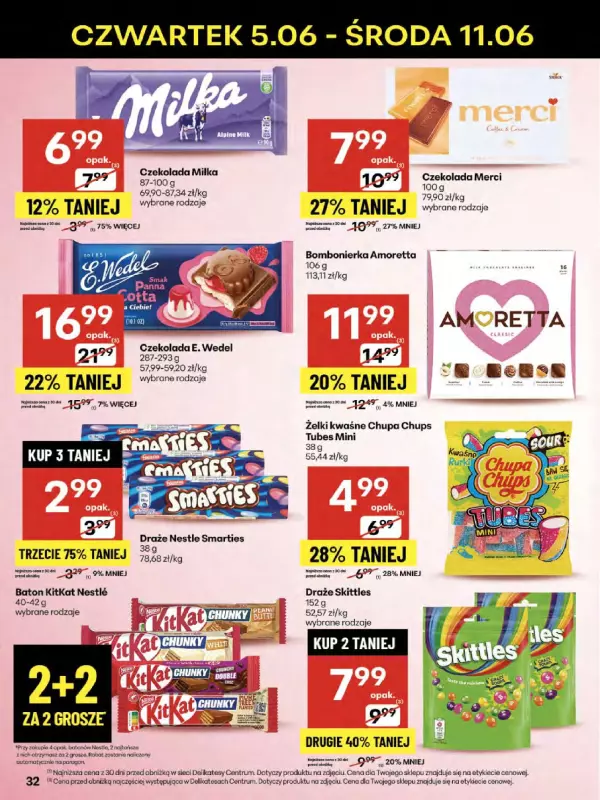 Delikatesy Centrum - gazetka promocyjna Gazetka  do środy 11.06 - strona 32