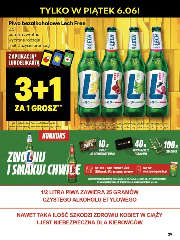 Delikatesy Centrum - gazetka promocyjna Gazetka  do środy 11.06 - strona 39